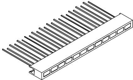 Lumex-SSA-LXH1225GD LED-Lichtleisten, Arrays und Balkendiagramme Uni-Color LED Light Bar Green 565nm 12-Pin