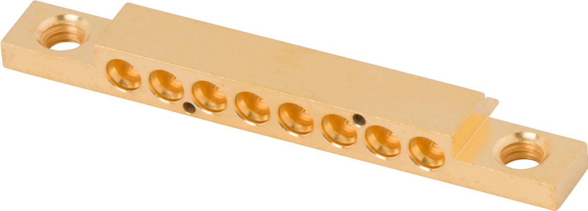 Amphenol SV Microwave-3811-60019 RF-Steckverbinder Conn 8 Port SMPS 0Hz to 65GHz 50Ohm Solder ST Edge Mount M Gold Over Nickel Tray