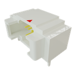 Conn Shrouded Header (4 Sides) HDR 6 POS 1mm Solder RA Side Entry SMD Micro Mate™ T/R