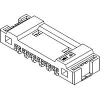 Molex-1040780610 Piastre connettori e prese PCB Conn Wire to Board HDR 6 POS 1.25mm Solder RA SMD IllumiMate T/R