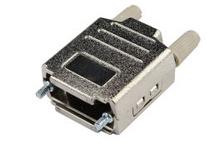 Assmann WSW components, Inc-ACOV-SUB-37MB10 Backshells Hood 180° 37 Shell Size Nickel Over Copper Acrylonitrile Butadiene Styrene