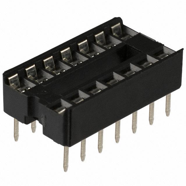 CnC Tech, LLC-243-14-1-03 Enchufe del conector Conn IC Socket SKT 14 POS 2.54mm Solder ST Thru-Hole