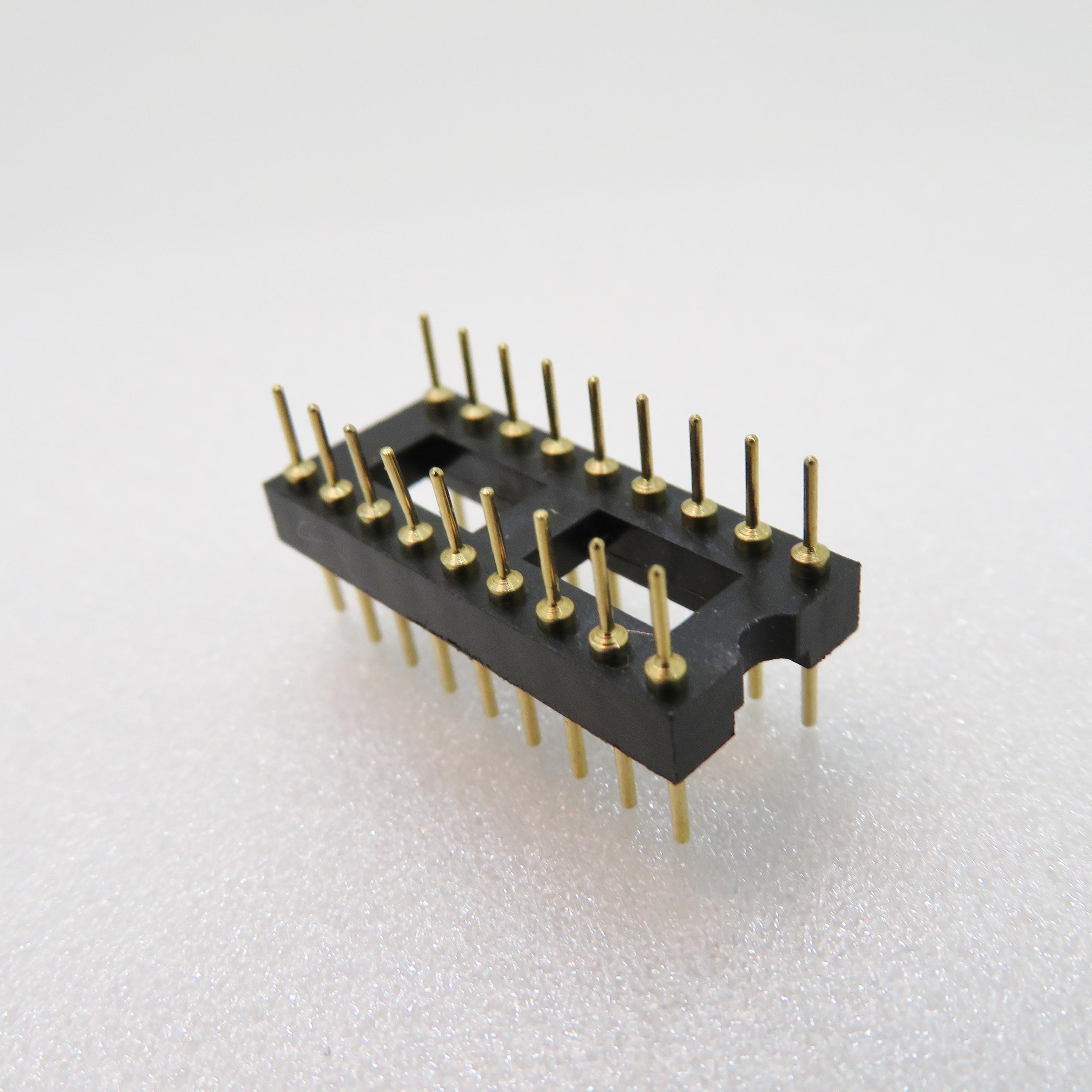 ADAM TECH-ICM-324-1-GT Prise de raccordement Conn DIP Socket SKT 24 POS 2.54mm Solder ST Thru-Hole