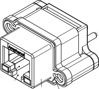 Amphenol-MRJR5480MC Steckverbinder, Telefon und Telekommunikation Conn RJ-45 RCP 8 POS 1.27mm Solder ST Thru-Hole 8 Terminal 1 Port Cat 6a Box