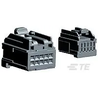 TE Connectivity-1-1419158-4 Einzeladersteckverbinder, Gehäuse Conn Housing RCP 10 POS 2.54mm Crimp ST Cable Mount Black Tray