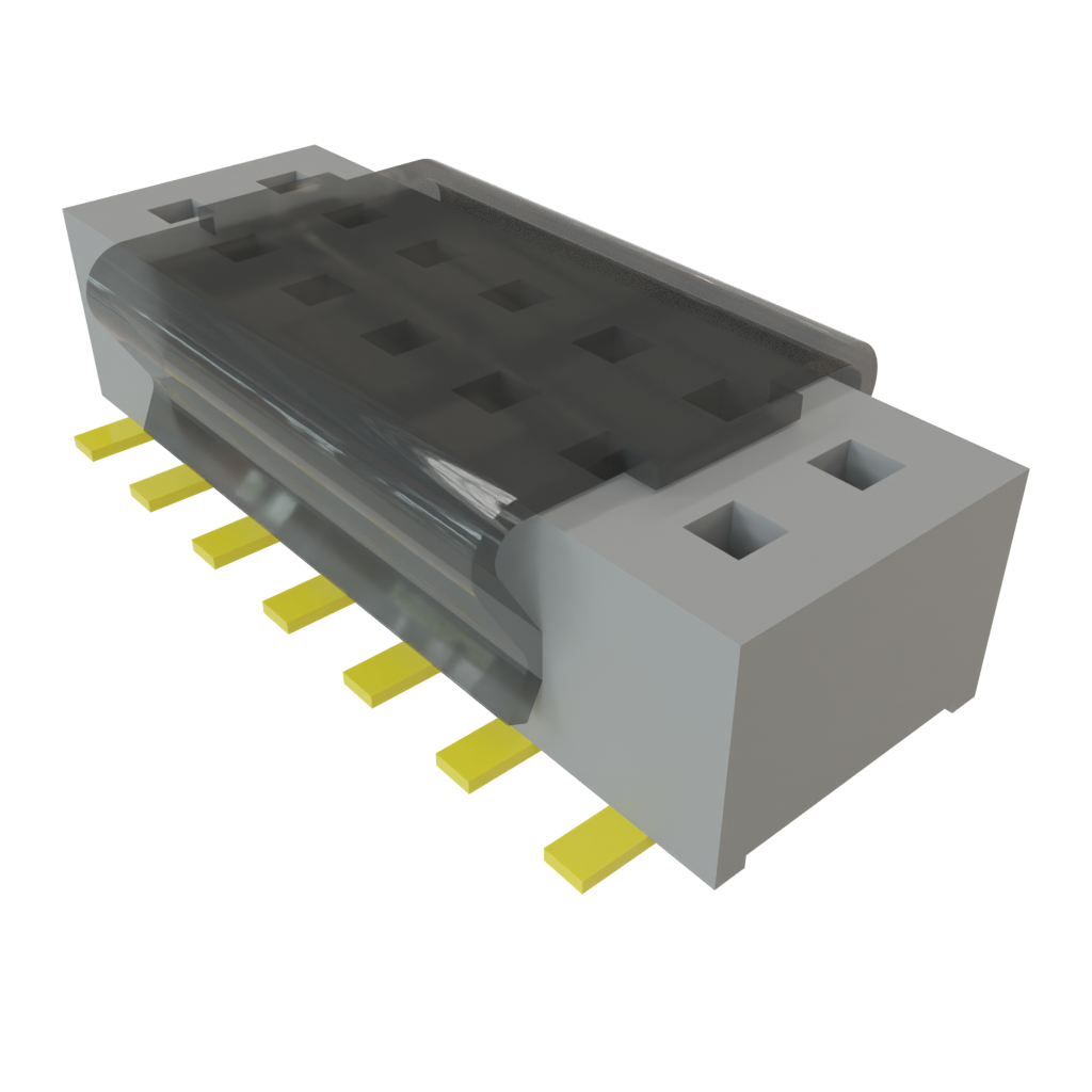 Samtec-CLP-107-02-G-D-P-TR Piastre connettori e prese PCB Conn Socket Strip SKT 14 POS 1.27mm Solder ST Top Entry SMD TIGER CLAW™ T/R