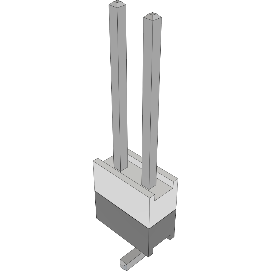 Samtec-HW-02-09-T-S-251-SM Steckverbinderleisten und Leiterplattenbuchsen Conn Board Stacker HDR 2 POS 2.54mm Solder ST Top Entry SMD Layer