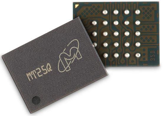 Micron Technology-MT25QL512ABB8E12-0SIT Flash NOR Flash Serial (SPI, Dual SPI, Quad SPI) 3V/3.3V 512M-bit 128M x 4-bit 6ns 24-Pin TPBGA Tray