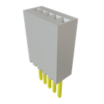 Conn Socket Strip SKT 5 POS 1.27mm Solder ST Thru-Hole Bulk