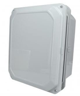 Bud Industries-DPH-28708 Light Gray Polycarbonate Bracket Mount Heavy Duty NEMA 6P/IP68 Hinged Cover PC Enclosure