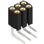 Fischer Elektronik-BL 8 06 Steckverbinderleisten und Leiterplattenbuchsen Conn Socket Strip SKT 6 POS 2.54mm Solder RA Thru-Hole