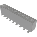 Conn Socket Strip SKT 9 POS 3.96mm Solder ST Top Entry SMD Tube