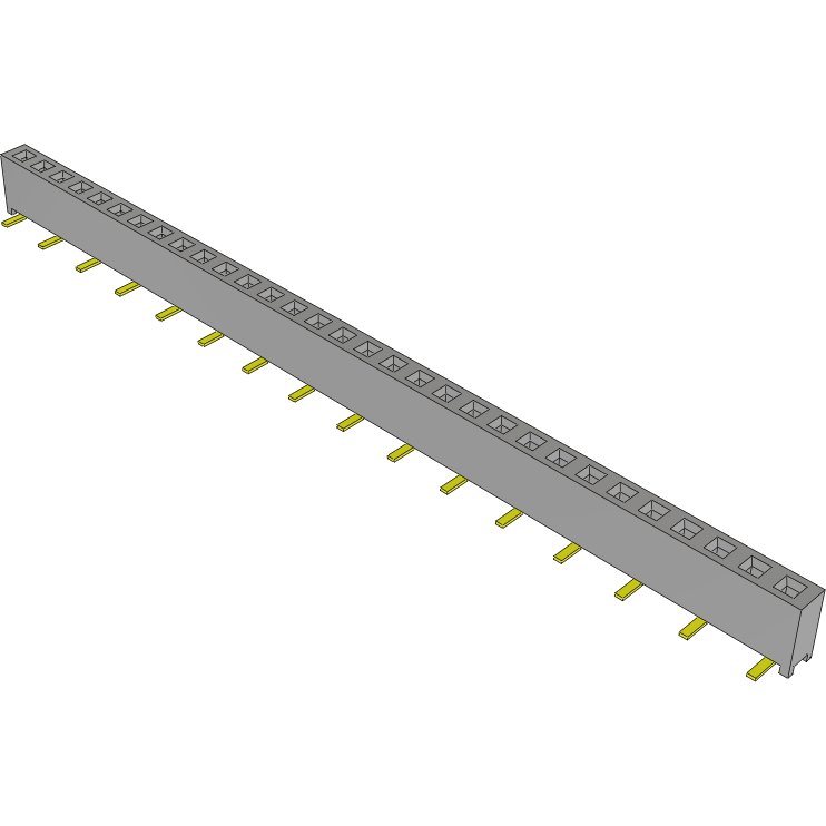 Samtec-MMS-131-02-L-SV Steckverbinderleisten und Leiterplattenbuchsen Conn Socket Strip SKT 31 POS 2mm Solder ST Top Entry SMD Tube