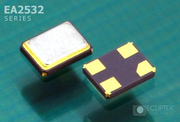 Ecliptek-EA2532QA18-24.000M TR Crystals Crystal Resonator 24MHz ±15ppm (Tol) ±20ppm (Stability) 18pF FUND 60Ohm 4-Pin CSMD T/R