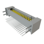 Conn Shrouded Header (4 Sides) HDR 30 POS 1.27mm Solder RA Side Entry Thru-Hole TIGER EYE™ Tube