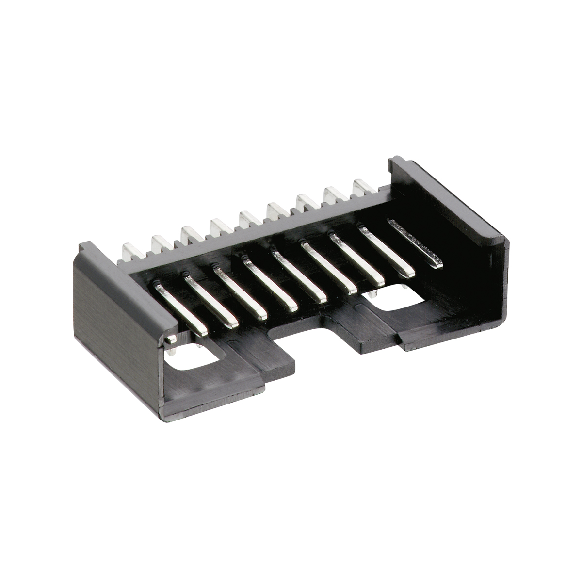 Lumberg-2,5 MSFW/O 08 Cabezales del conector y receptáculos PCB Conn Shrouded Header HDR 8 POS 5mm Solder RA Thru-Hole Bulk