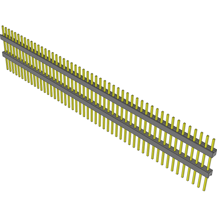 Samtec-EW-50-12-L-S-500 Steckverbinderleisten und Leiterplattenbuchsen Conn Board Stacker HDR 50 POS 2.54mm Solder ST Top Entry Thru-Hole Bulk