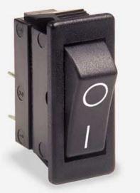 Bulgin Components PLC-C1300VQAAC Wippschalter Switch Rocker ON OFF SPST Quick Connect Curved Rocker 20A 250VAC 28VDC 745.7VA