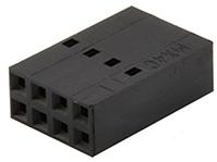 Molex-0022552541 Connector Discrete Wire Housing Conn Housing RCP 54 POS 2.54mm Crimp ST Cable Mount Black SL™ Bag