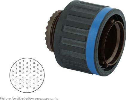 SOURIAU-D38999/26JH53PB-LC Steckverbinder, rund Conn Circular PIN 53 POS Crimp ST Cable Mount 53 Terminal 1 Port