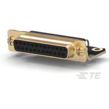 TE Connectivity-5205858-1 Steckverbinder, D-Sub Conn D-Sub SKT 25 POS 1.38mm Solder RA Thru-Hole 25 Terminal 1 Port Package
