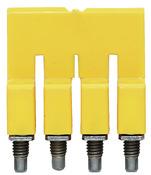 Weidmuller-1053860000 Accesorios del conector Connector Accessories Cross Connector Straight Polyamide 6/6 Yellow