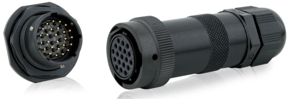 SOURIAU-8-51-06E10-6S50-44 Connector Circular Conn Circular SKT 6 POS Solder ST Cable Mount 6 Terminal 1 Port