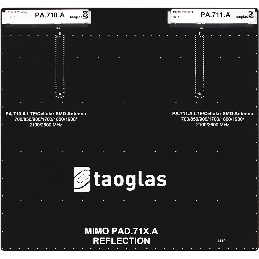 taoglas-PAD.71X.A Placas y kits de desarrollo inalámbricos/RF PA.710.A/PA.711.A Antenna Evaluation Board