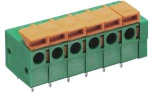 Lumberg-MX 222-50802 Blocs de raccordement de terminaux Conn Terminal Block 2 POS Solder RA Thru-Hole 10A Bulk
