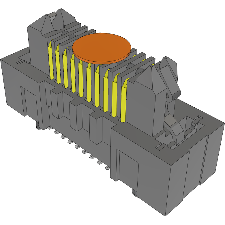 Samtec-ERM8-010-05.0-L-DV-L-K-FR Steckverbinderleisten und Leiterplattenbuchsen Conn Micro High Speed Terminal Strip HDR 20 POS 0.8mm Solder ST SMD T/R
