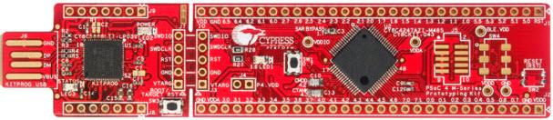 Infineon Technologies AG-CY8CKIT-043 Eingebettete Systementwicklungsboards und -kits CY8C4247AZI-M485/CY8C5868LTI-LP039 Microcontroller Prototyping Kit Win 7/ Win 8/Win 8.1