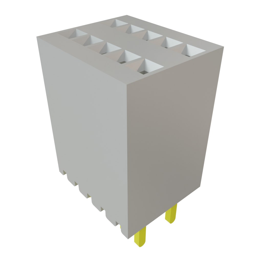 Samtec-SMS-105-01-S-D Steckverbinderleisten und Leiterplattenbuchsen Conn Socket Strip SKT 10 POS 1.27mm Solder ST Top Entry Thru-Hole Bulk