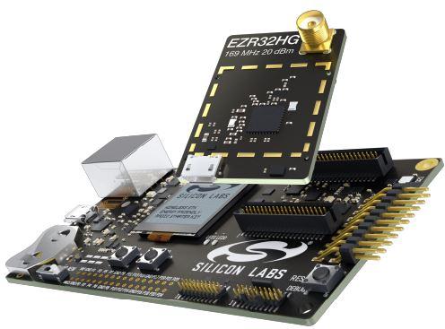 Silicon Labs-SLWSTK6244A Cartes et kits de développement de systèmes intégrés EZR32HG320F64R63G Microcontroller Starter Kit 0.032768MHz/24MHz/30MHz CPU 8KB RAM 64KB Flash