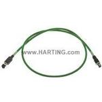 Cable Assembly Ethernet 1m 22AWG RJ-45 to M12 Circular 4 to 4 POS