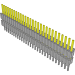 Conn Board Stacker HDR 28 POS 1.27mm Solder ST Thru-Hole Tube