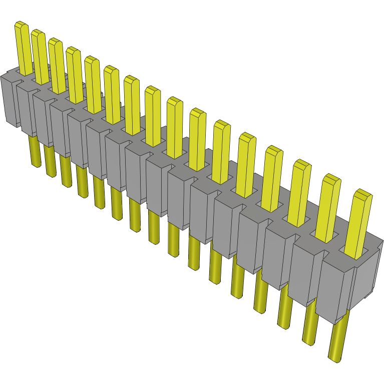 Samtec-MTMS-116-02-S-S-100 Steckverbinderleisten und Leiterplattenbuchsen Conn Unshrouded Header HDR 16 POS 1.27mm Solder ST Top Entry Thru-Hole Tube
