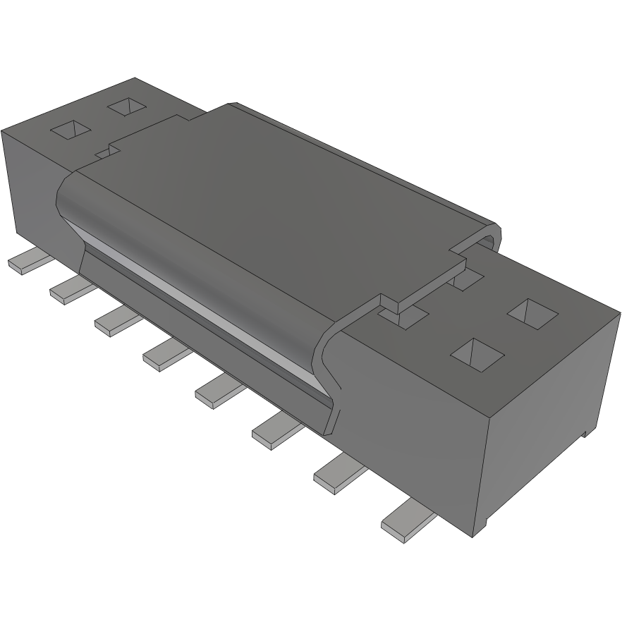 Samtec-CLP-108-02-LTL-D-A-P-TR Steckverbinderleisten und Leiterplattenbuchsen Conn Socket Strip SKT 16 POS 1.27mm Solder ST Top Entry SMD TIGER CLAW™ T/R