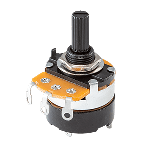 Res Carbon Film POT 100K Ohm 20% 0.5W(1/2W) 1(Elec)/1(Mech)Turns 6mm (24 X 30.5 X 46.2mm) Pin Thru-Hole