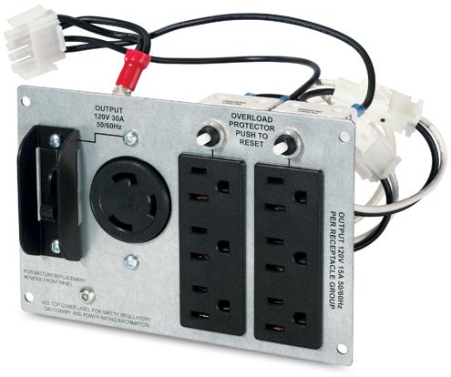 American Power Conversion-SUA027RM Entwicklungssätze und Werkzeuge APC Backplate kit with (1) L5-30R and (6) 5-15R for SUA 2200 and 3000VA 3U/5U Models