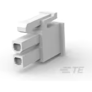 TE Connectivity-2296205-2 Einzeladersteckverbinder, Gehäuse Conn Housing RCP 2 POS 4.2mm Crimp ST Cable Mount White