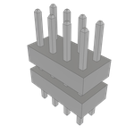 Conn Board Stacker HDR 8 POS 2mm Solder ST Top Entry Thru-Hole Bulk
