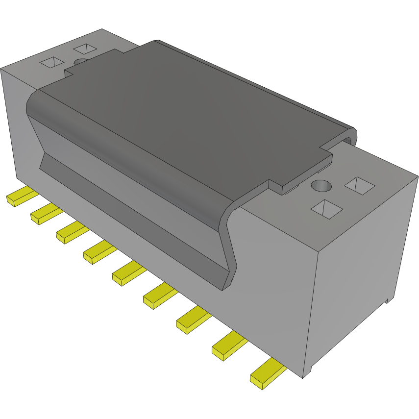 Samtec-MLE-109-01-G-DV-P Steckverbinderleisten und Leiterplattenbuchsen Conn Socket Strip SKT 18 POS 1mm Solder ST Top Entry SMD Tube