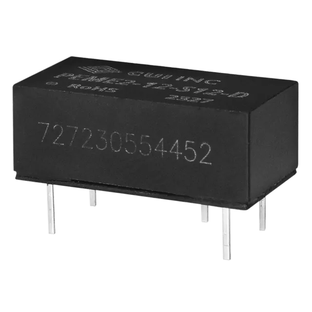 CUI Inc-PEME2-12-D5-D DC to DC Converter and Switching Regulator Module Module DC-DC 12VIN 2-OUT -5V/5V -0.2A/0.2A 2W 6-Pin DIP Module Tube