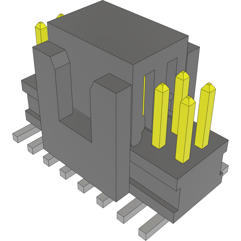 Samtec-FTSH-108-01-L-DV-K-A-P Steckverbinderleisten und Leiterplattenbuchsen Conn Unshrouded Header HDR 16 POS 1.27mm Solder ST Top Entry SMD TIGER CLAW™ Tube