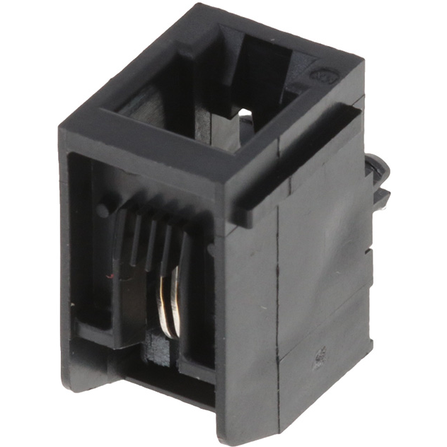 Molex-95009-7441 Telecomunicaciones y teléfono del conector Conn Modular Jack RCP 8 POS 2.54mm Solder RA Thru-Hole 8 Terminal 1 Port Cat 3 Tray