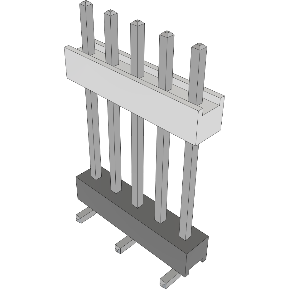Samtec-HW-05-10-T-S-630-SM Steckverbinderleisten und Leiterplattenbuchsen Conn Board Stacker HDR 5 POS 2.54mm Solder ST Top Entry SMD Tube