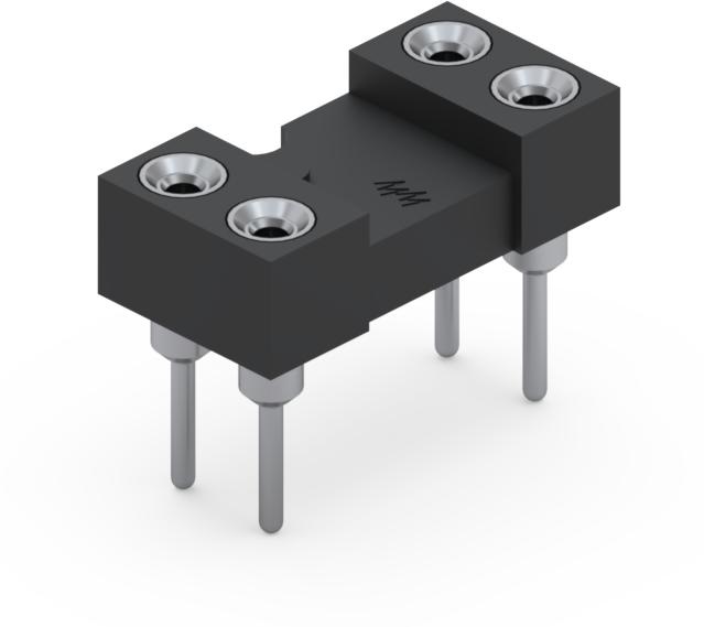 Mill-Max-110-44-304-41-001000 Steckverbinder, Buchsen Conn DIP Socket SKT 4 POS 2.54mm Solder ST Thru-Hole Tube