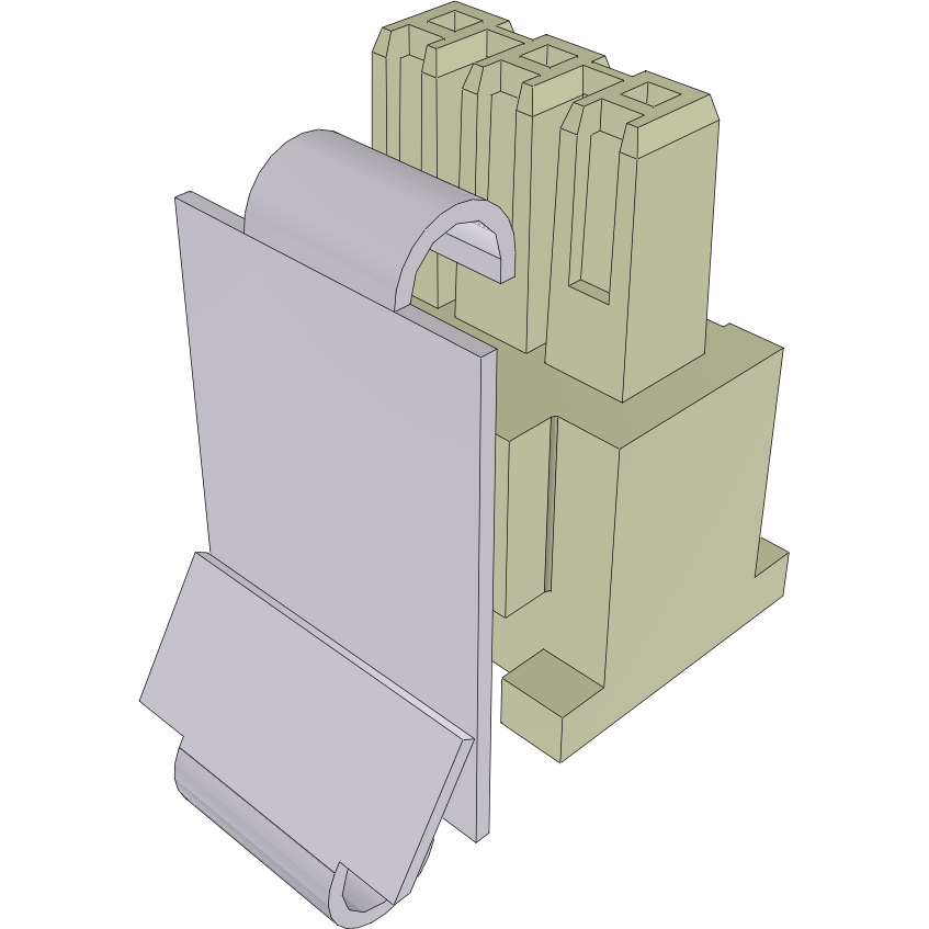 Samtec-IPD1-03-S-K-M Custodia filo connettore dedicato Conn Housing F 3 POS 2.54mm Crimp ST Cable Mount Bulk