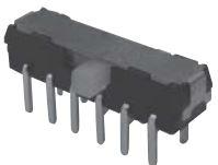 NIDEC Copal Electronics-MHS422 Schiebeschalter Switch Slide ON ON 4PDT Side Slide 0.2A 12VDC PC Pins Thru-Hole Bag