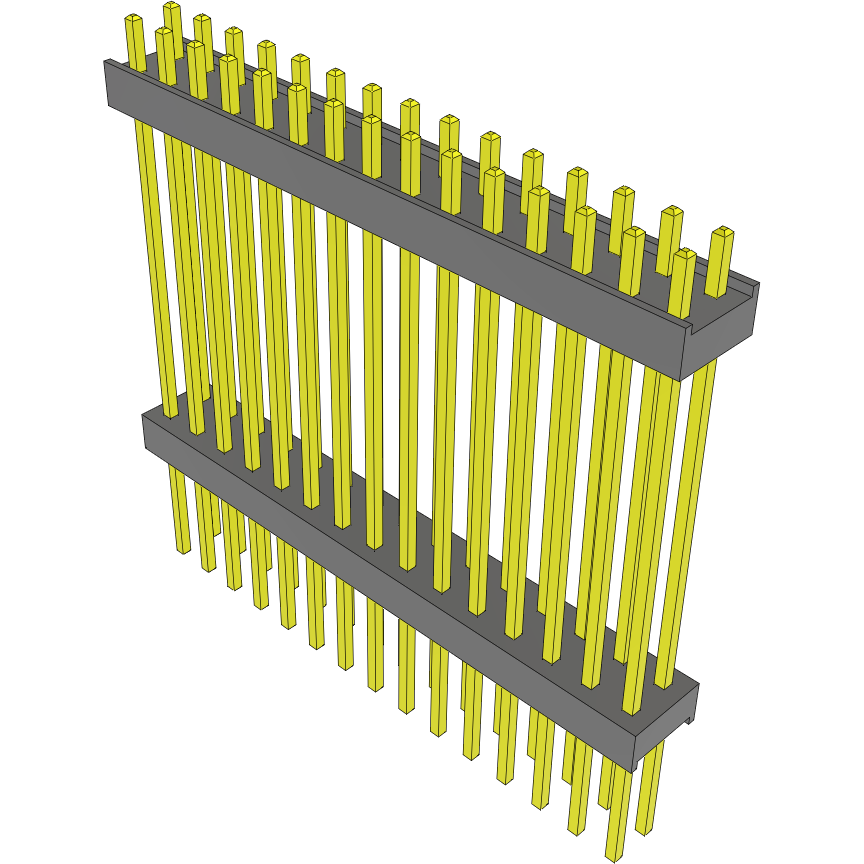 Samtec-EW-15-14-S-D-1000 Cabezales del conector y receptáculos PCB Conn Board Stacker HDR 30 POS 2.54mm Solder ST Top Entry Thru-Hole Bulk